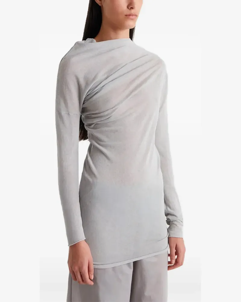 Paloma Wool Jojo draped asymmetric top - Blau Blau