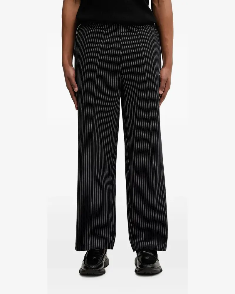 Fred Perry pinstripe-print track pants - Schwarz Schwarz
