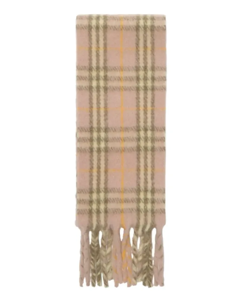 Burberry Schmaler Schal mit Karomuster - Rosa Rosa