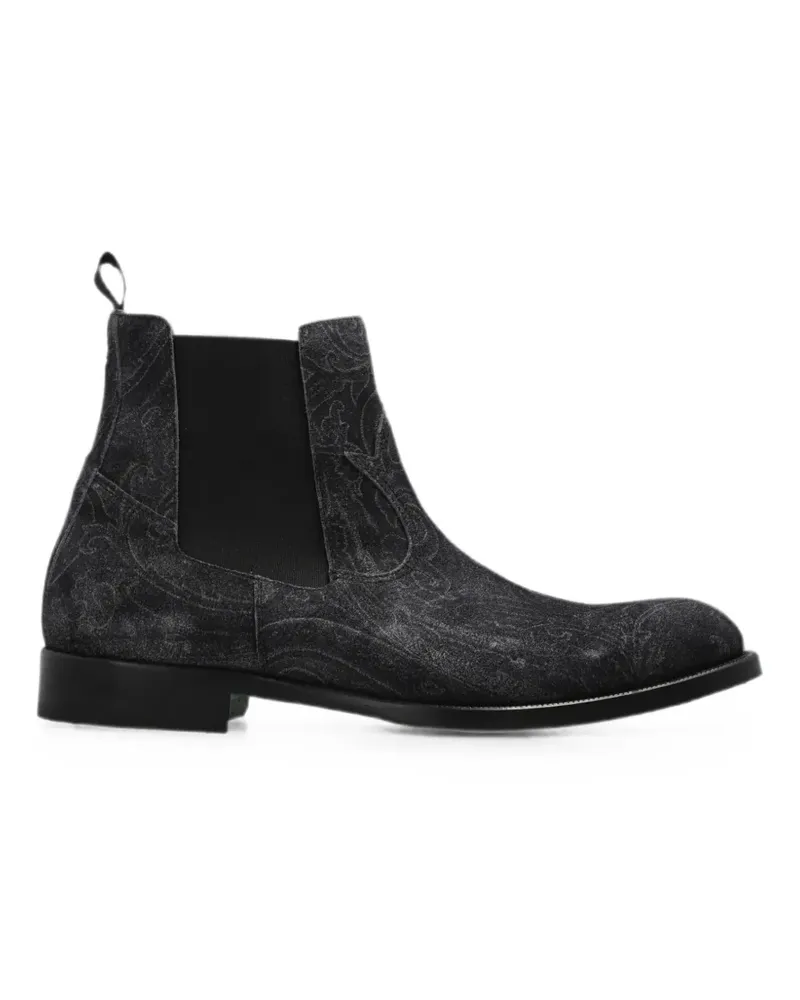 Etro Chelsea-Boots mit Paisley-Print - Grau Grau