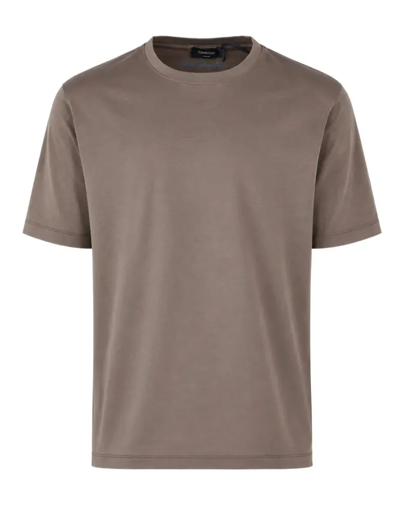 Tombolini Klassisches T-Shirt - Braun Braun