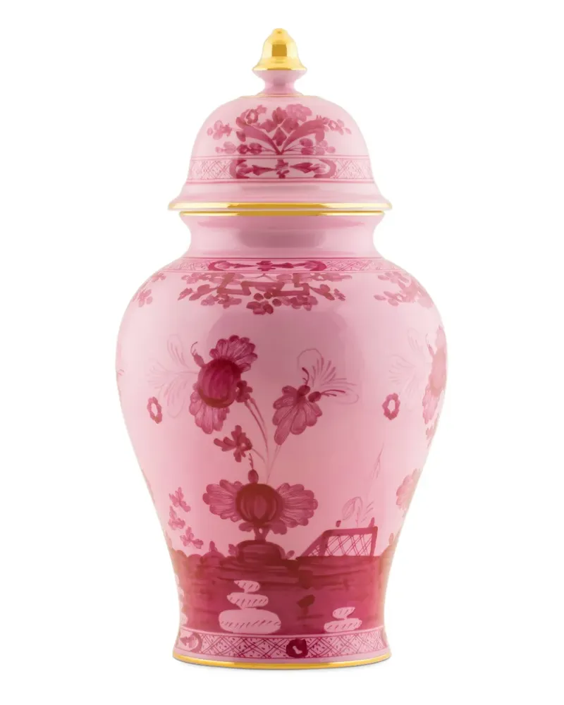 Ginori 1735 large Porpora Potiche vase (19.6cm) - Rosa Rosa