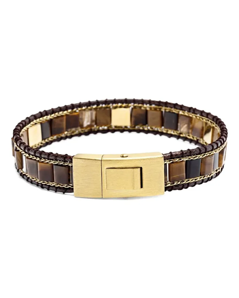 Nialaya Armband mit Nieten - Braun Braun