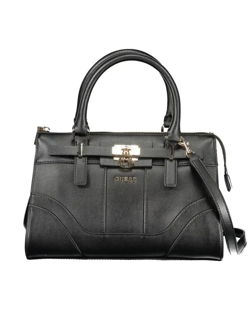 Guess logo-plaque padlock-detail tote bag - Schwarz Schwarz