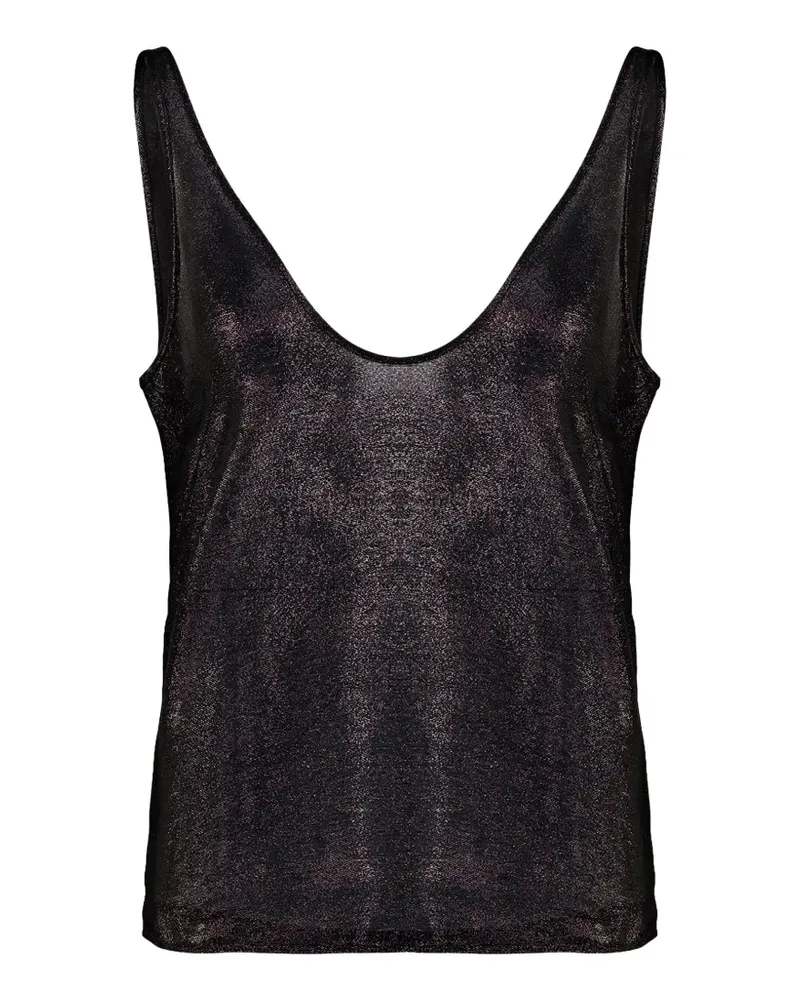 Tom Ford Tanktop im Metallic-Look - Schwarz Schwarz