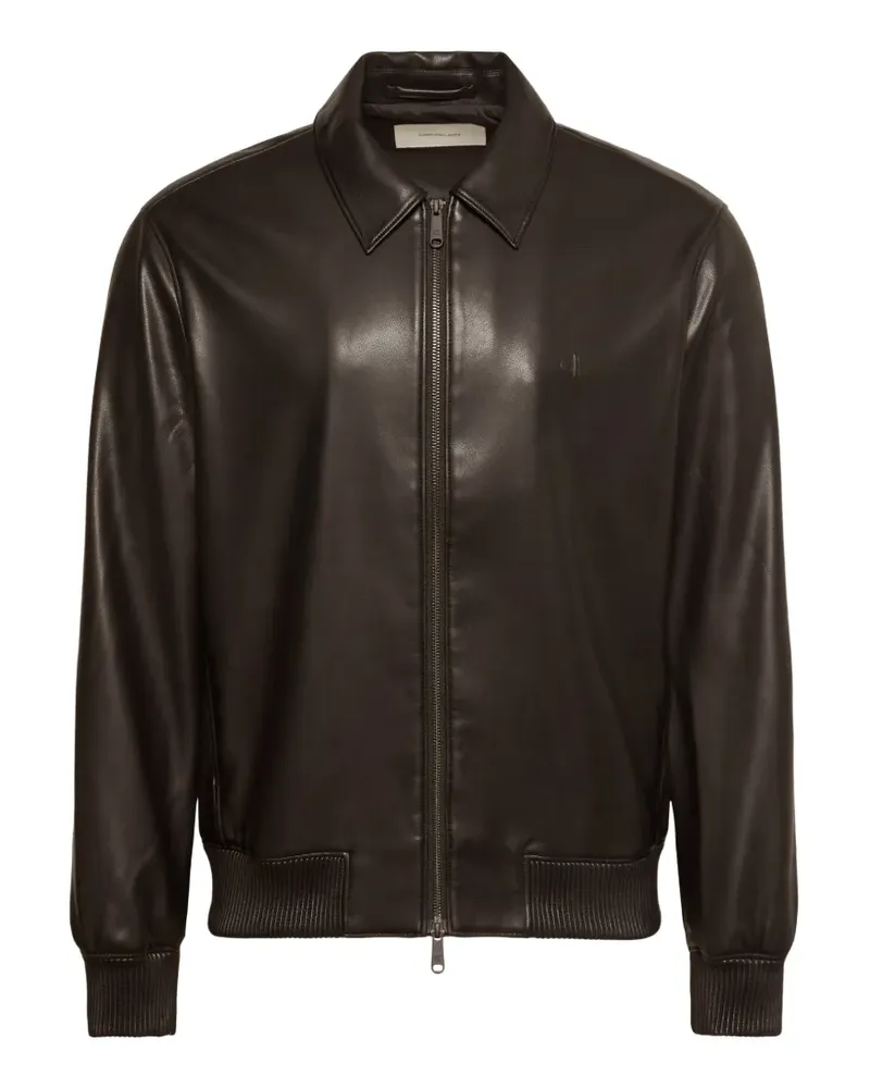 Calvin Klein Jacke mit Logo-Stickerei - Schwarz Schwarz