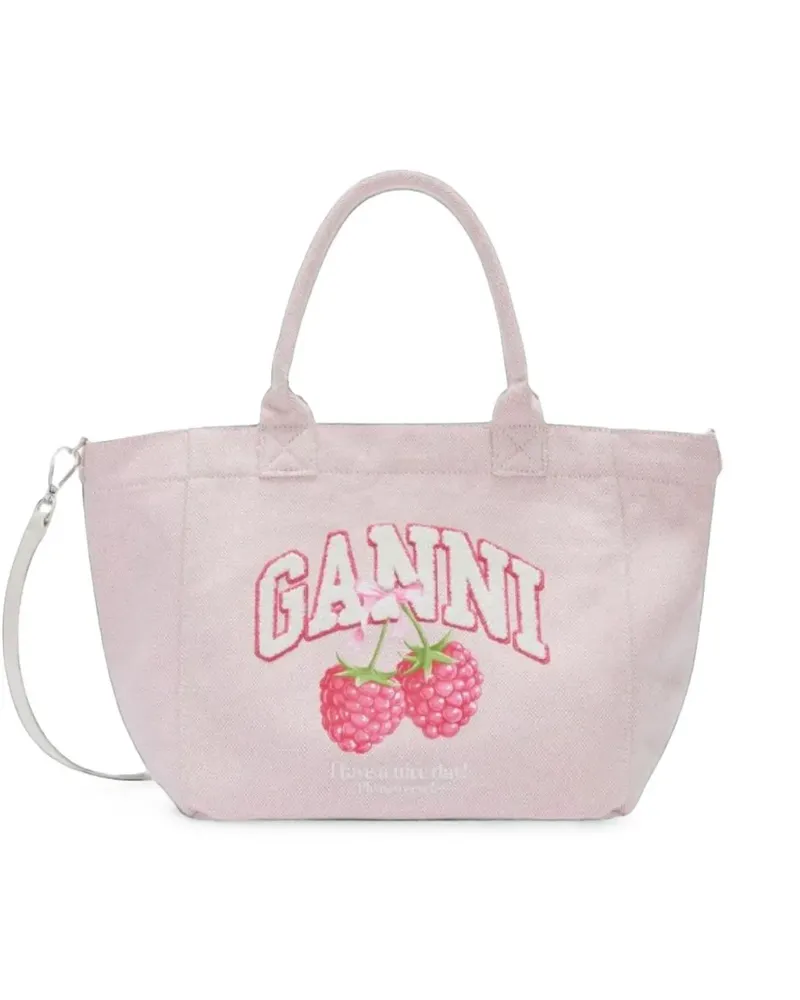 Ganni tote small in pink - Rosa Rosa