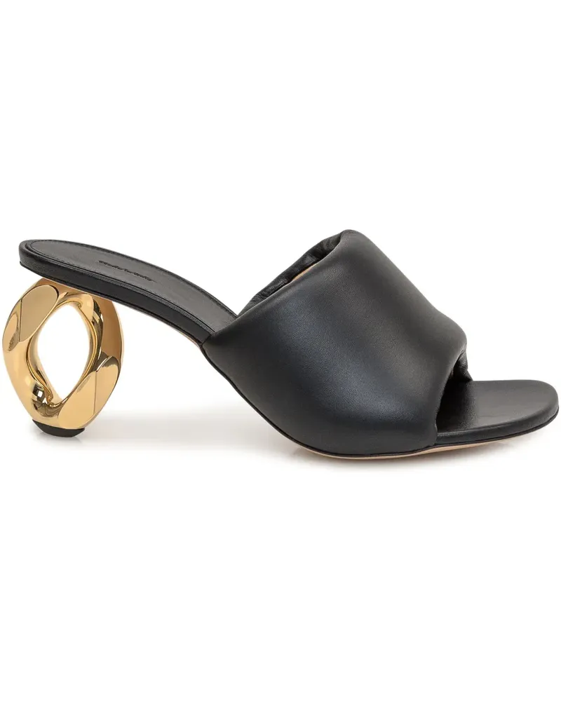 J.W.Anderson Mules mit Kettenabsatz 69mm - Schwarz Schwarz