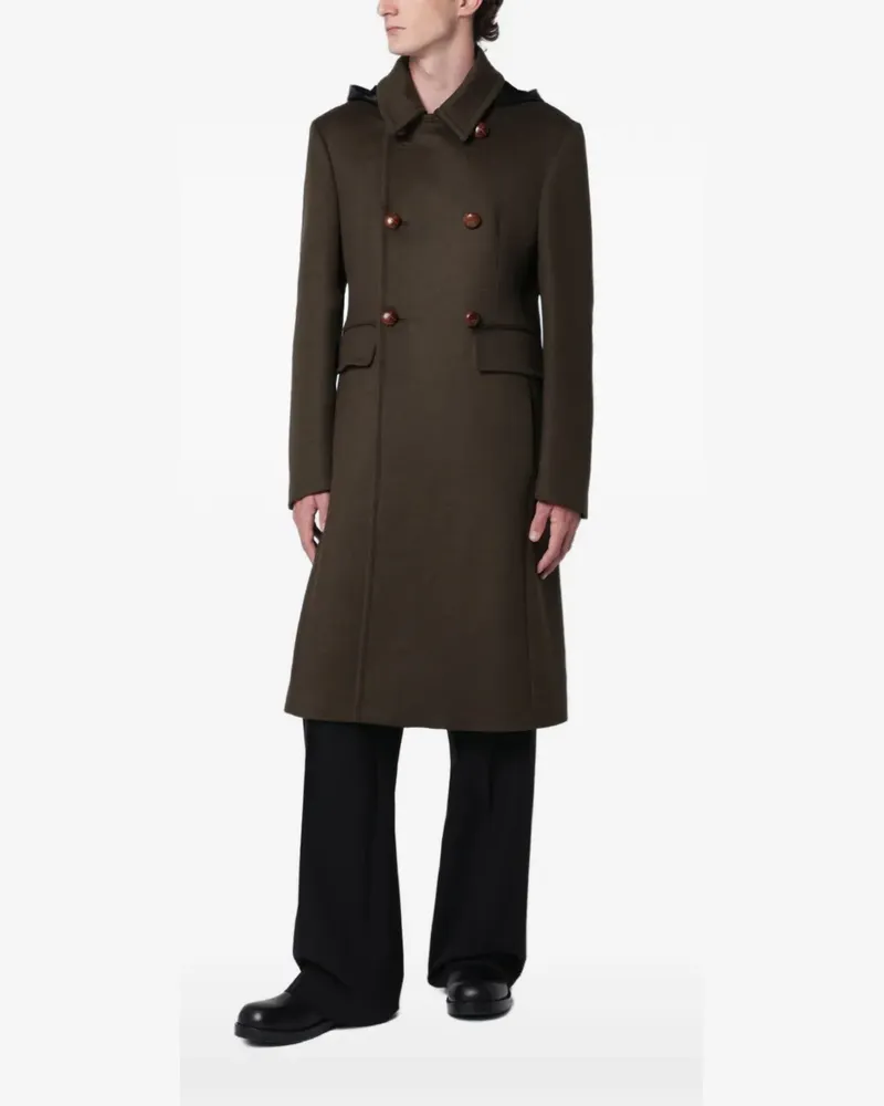 Namacheko double-breasted hooded coat - Grün Grün