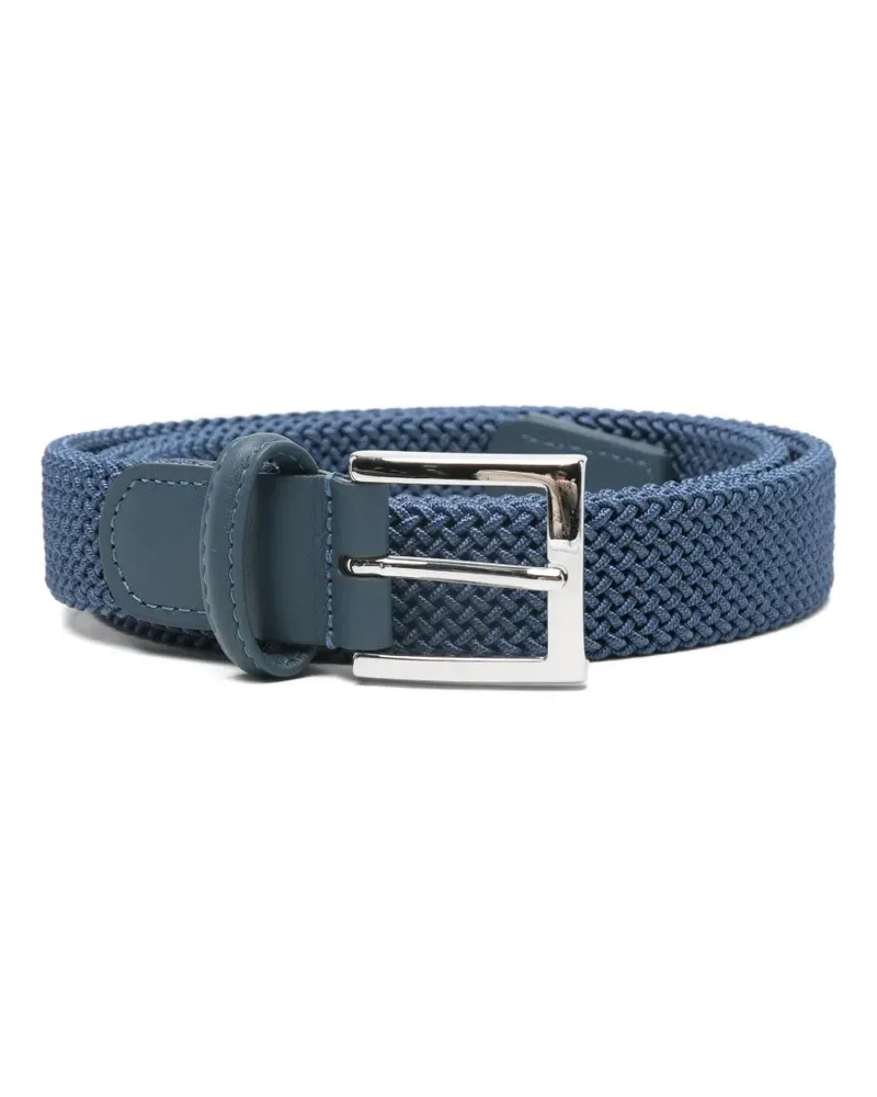 Kiton woven buckle belt - Blau Blau