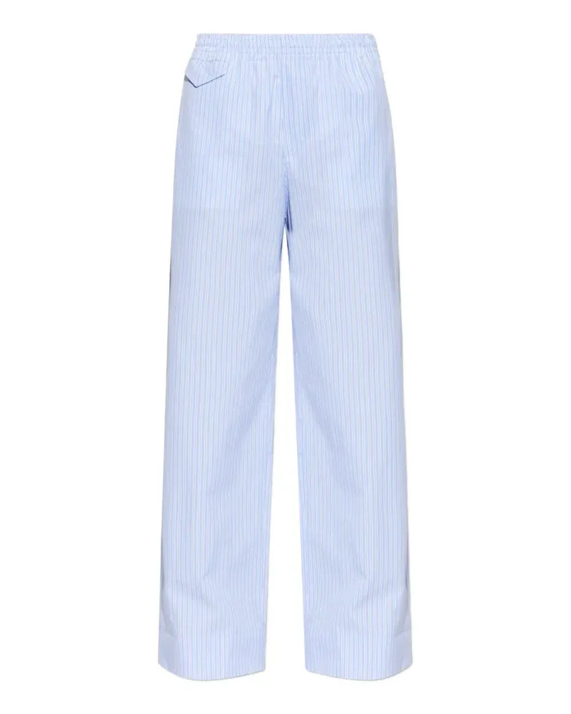 A.P.C. striped wide-leg trousers - Blau Blau