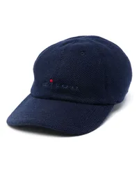 Kiton Baseballkappe mit Logo-Stickerei Blau