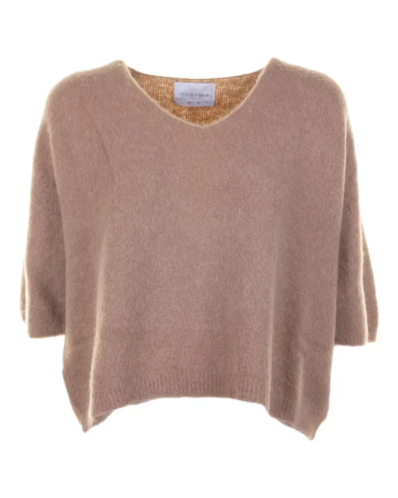 cinque T-Shirt mit V-Ausschnitt - Nude Nude