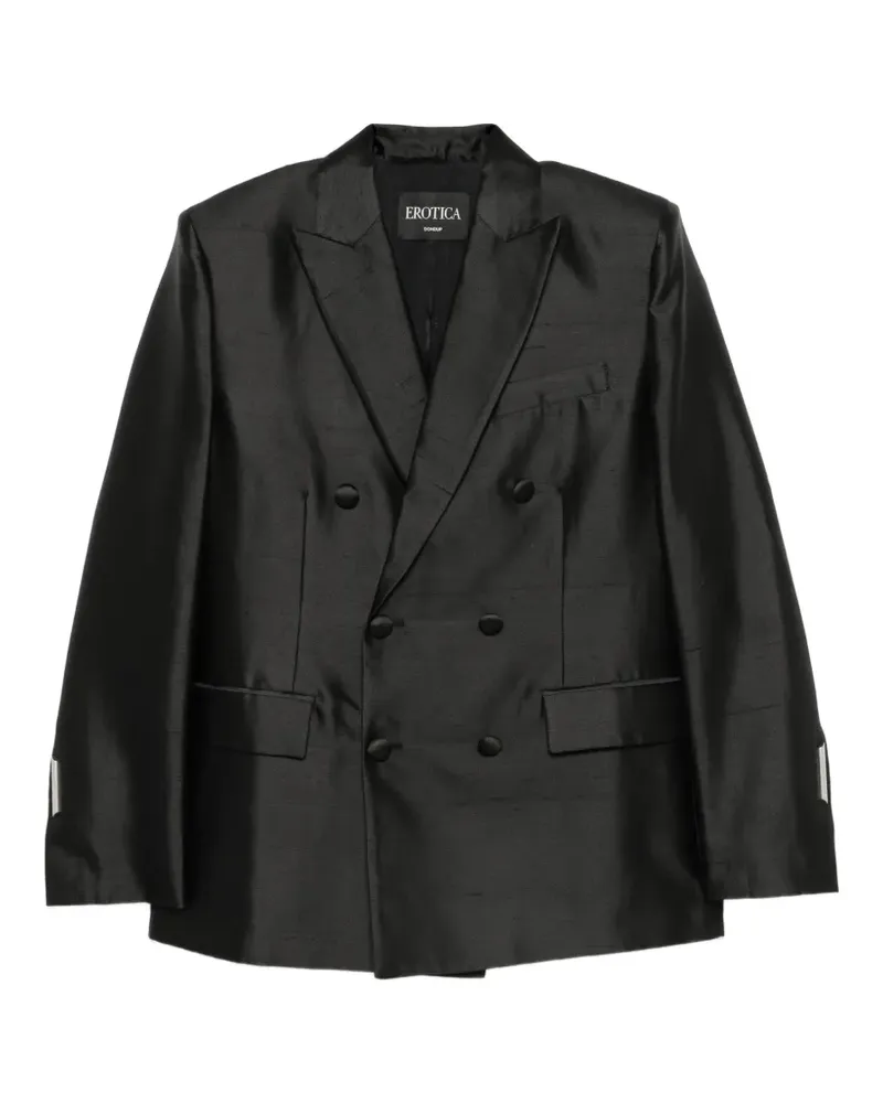 Dondup peak-lapel double-breasted blazer - Schwarz Schwarz