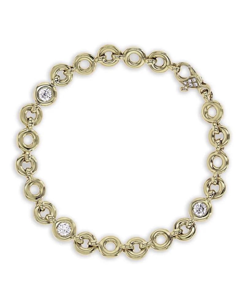 Pragnell 18kt RockChain Gelbgoldarmband mit Diamanten Gold