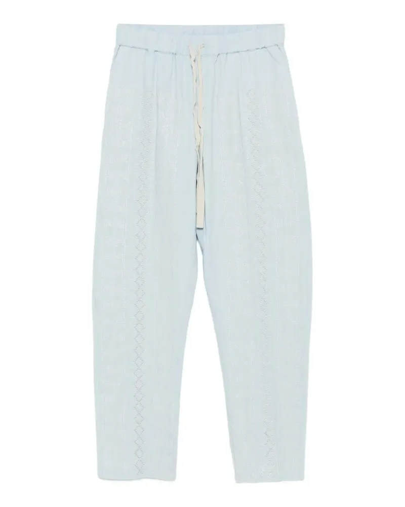 Semicouture Buddy embroidered trousers - Blau Blau