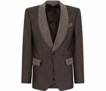 Jacquard-Anzug mit Strassverzierung - Schwarz