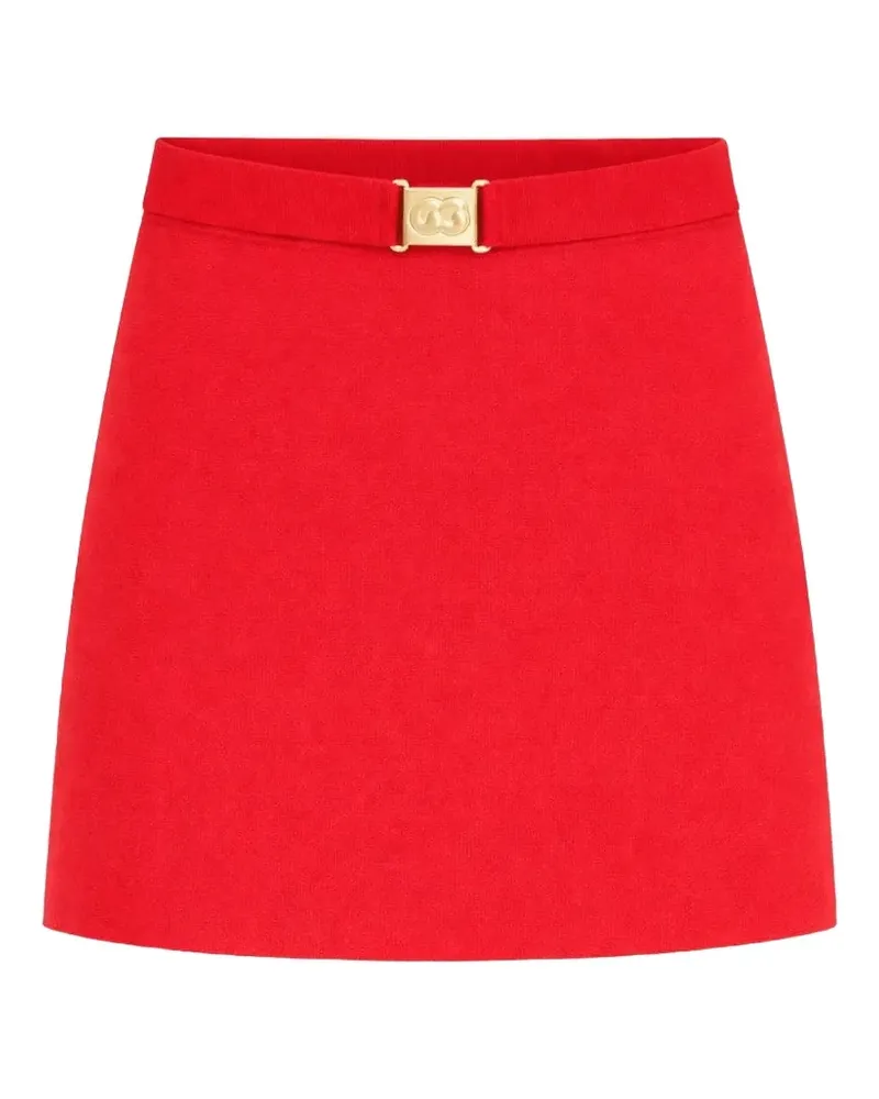 Cult Gaia Amoret logo-buckle skirt - Rot Rot