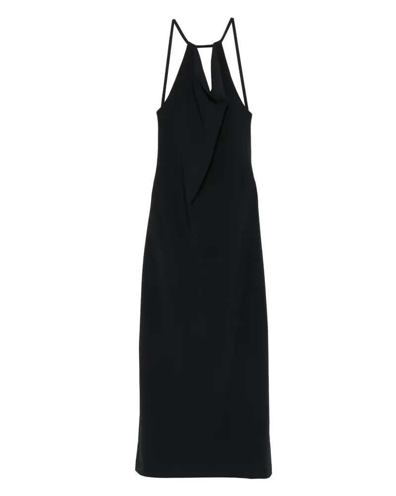 Róhe Kleid mit Neckholder-Ausschnitt - Schwarz Schwarz