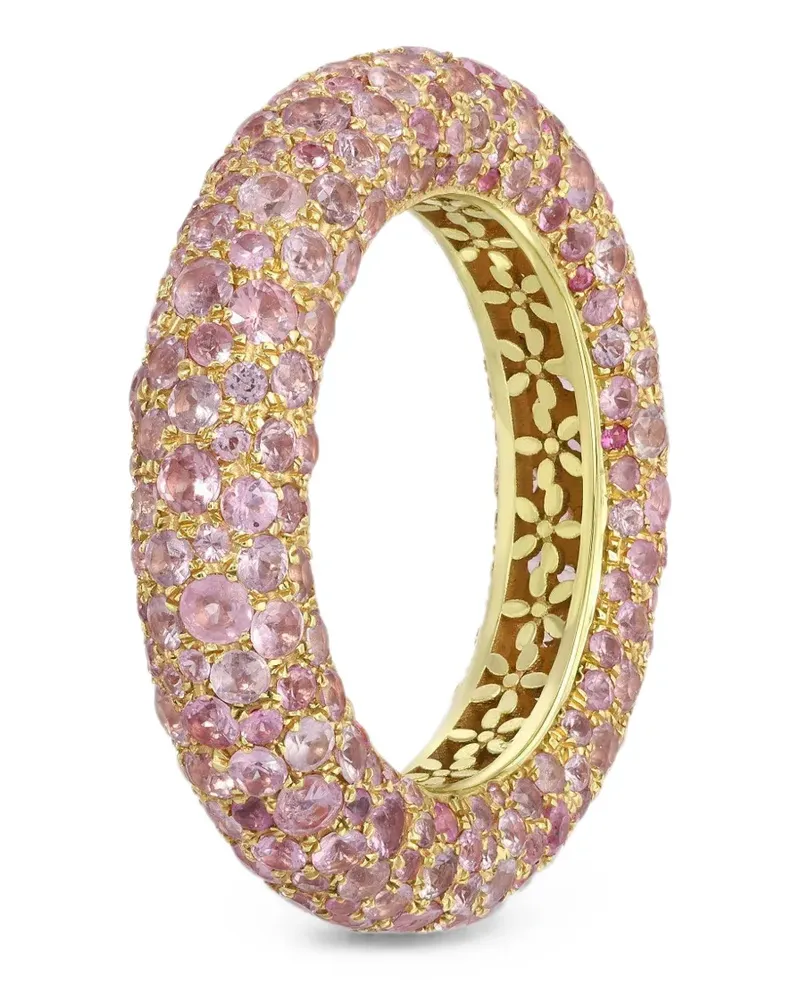 Octavia Elizabeth Blossom Bubble pink sapphire ring - Gold Gold