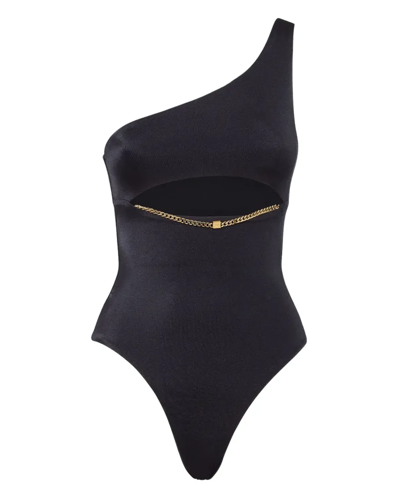 Dsquared2 chain-embellishment cut-out one piece - Schwarz Schwarz