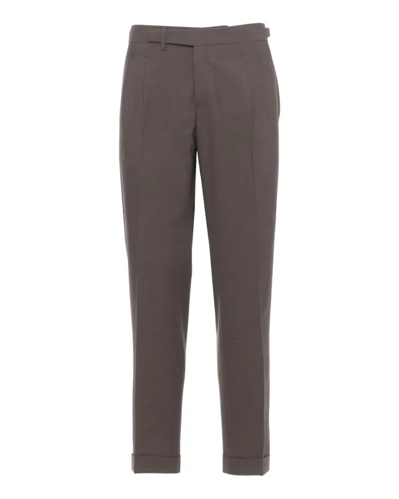 Briglia 1949 pleated turn-up trousers - Braun Braun
