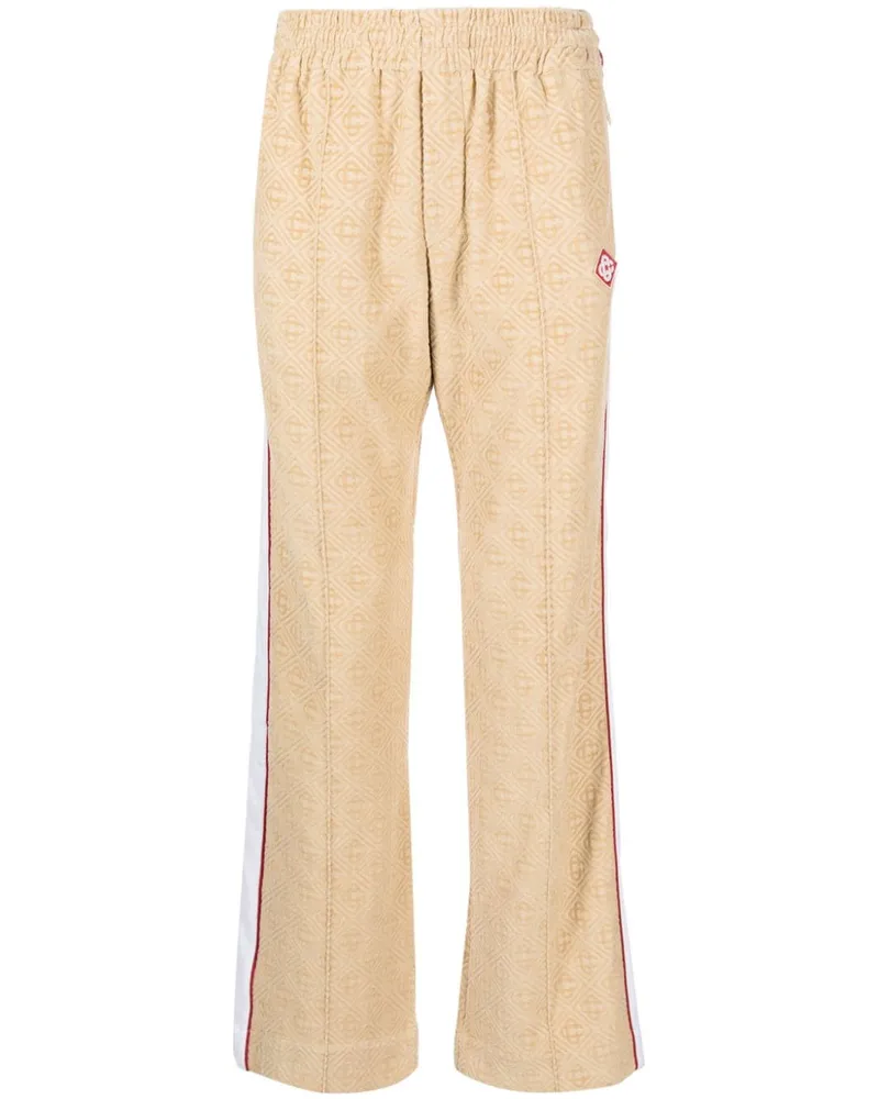 Casablanca Paris Jogginghose aus Monogramm-Jacquard - Braun Braun