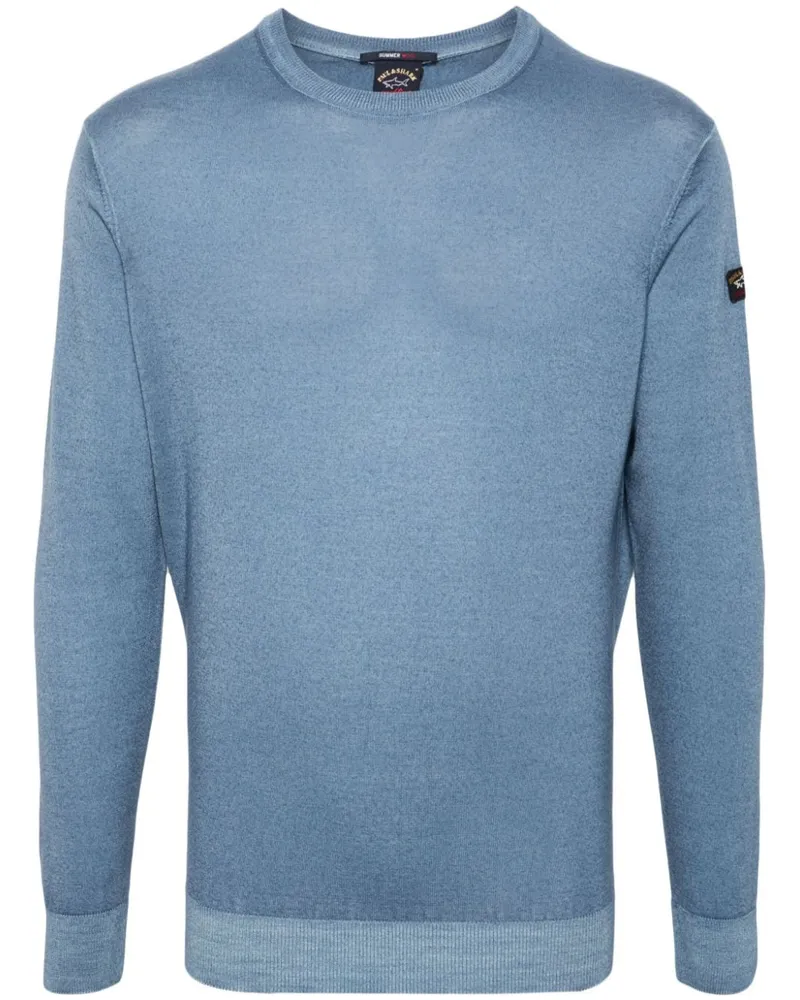 Paul & Shark Stückgefärbter Pullover - Blau Blau