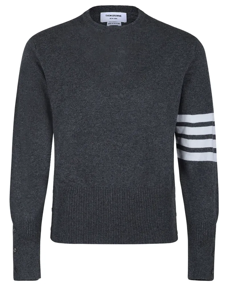 Thom Browne 4-Bar Pullover - Grau Grau
