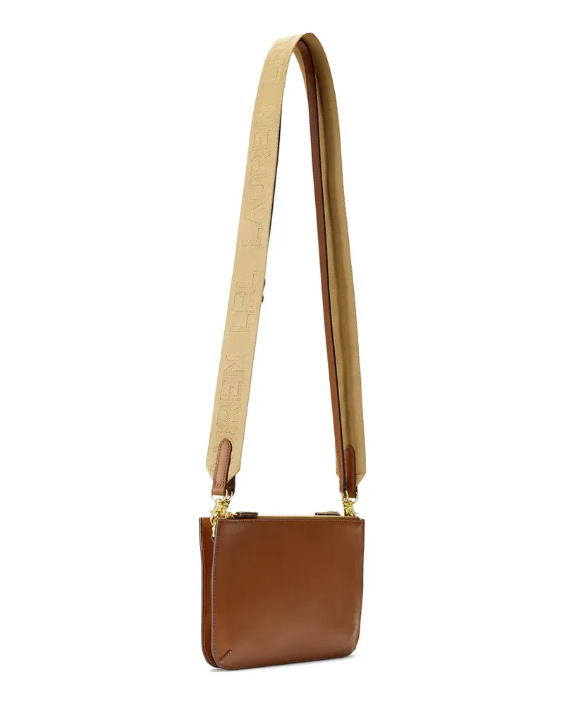 Ralph Lauren medium logo-strap cross body bag - Braun Braun