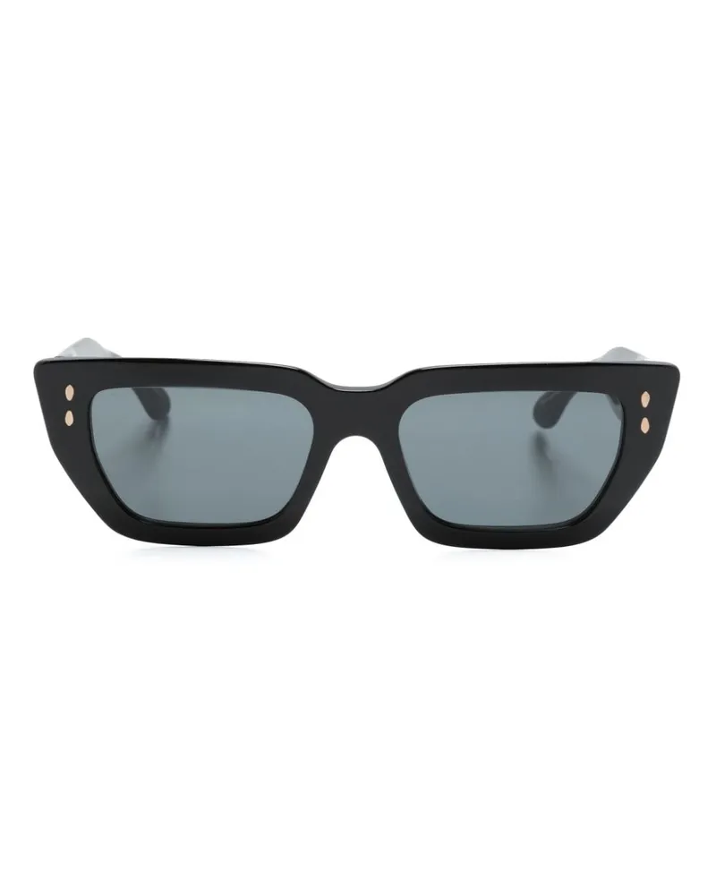 Isabel Marant Cat-Eye-Sonnenbrille mit Nieten - Schwarz Schwarz