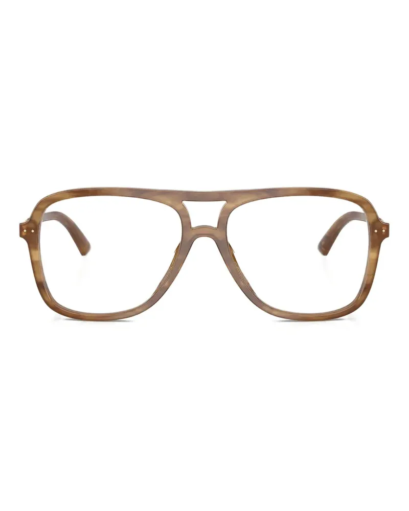 Jimmy Choo Brille mit Brauensteg - Braun Braun