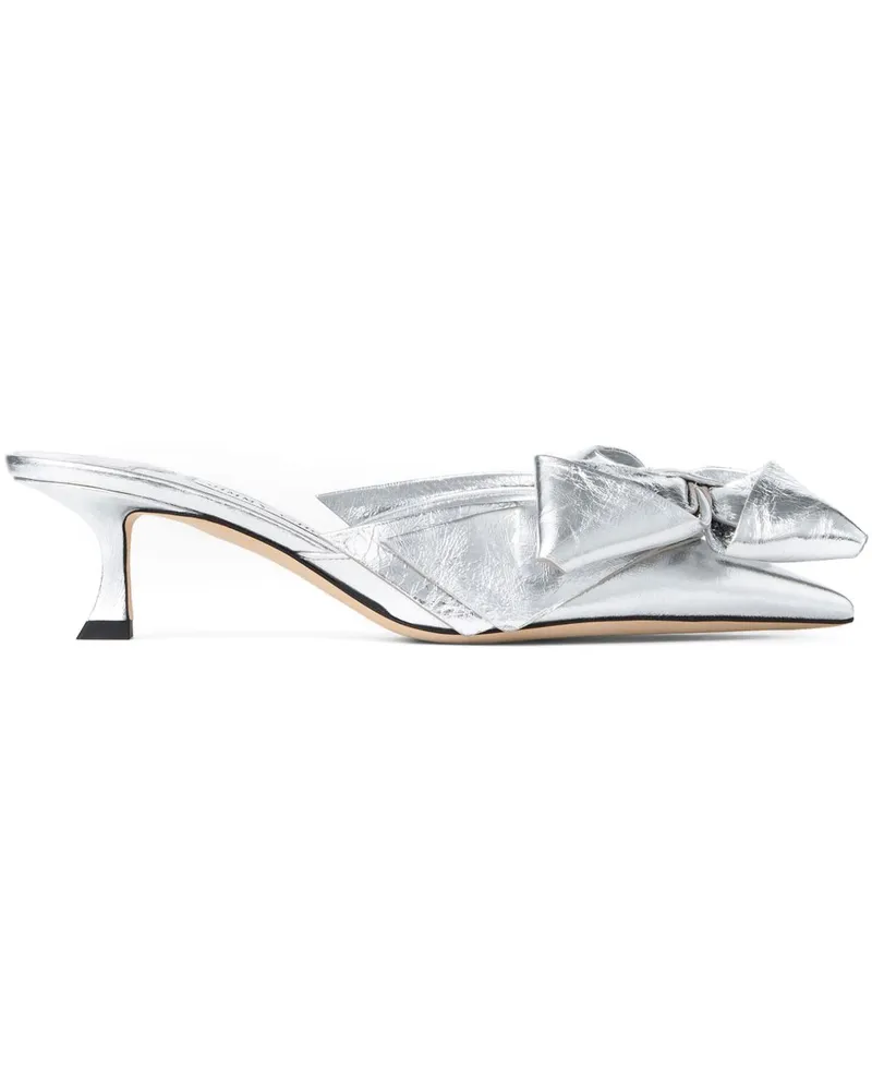 Jimmy Choo Staz Mules 50mm - Silber Silber