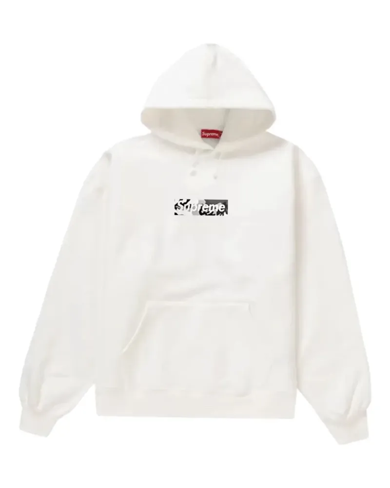 Supreme Being Miami Box Logo "SS25 - White" Hoodie - Weiß Weiß