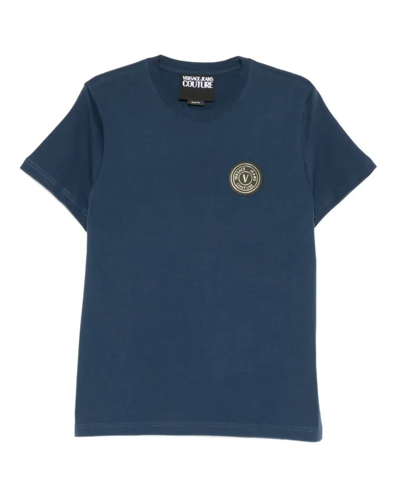 Versace Jeans logo-patch T-shirt - Blau Blau