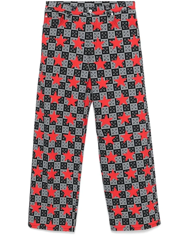 OFF-WHITE Jeans mit Pfeil-Print - Grau Grau