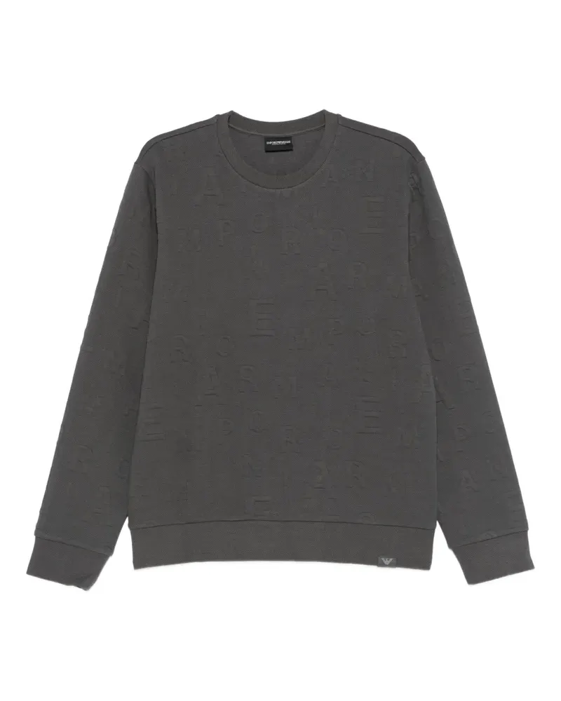 Emporio Armani Sweatshirt mit Logo-Prägung - Grau Grau