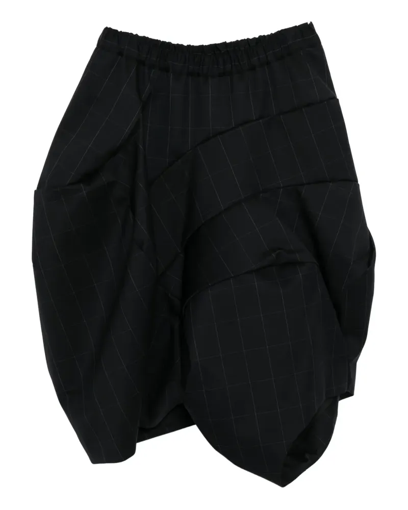 Comme des Garçons Klassischer Midirock - Schwarz Schwarz