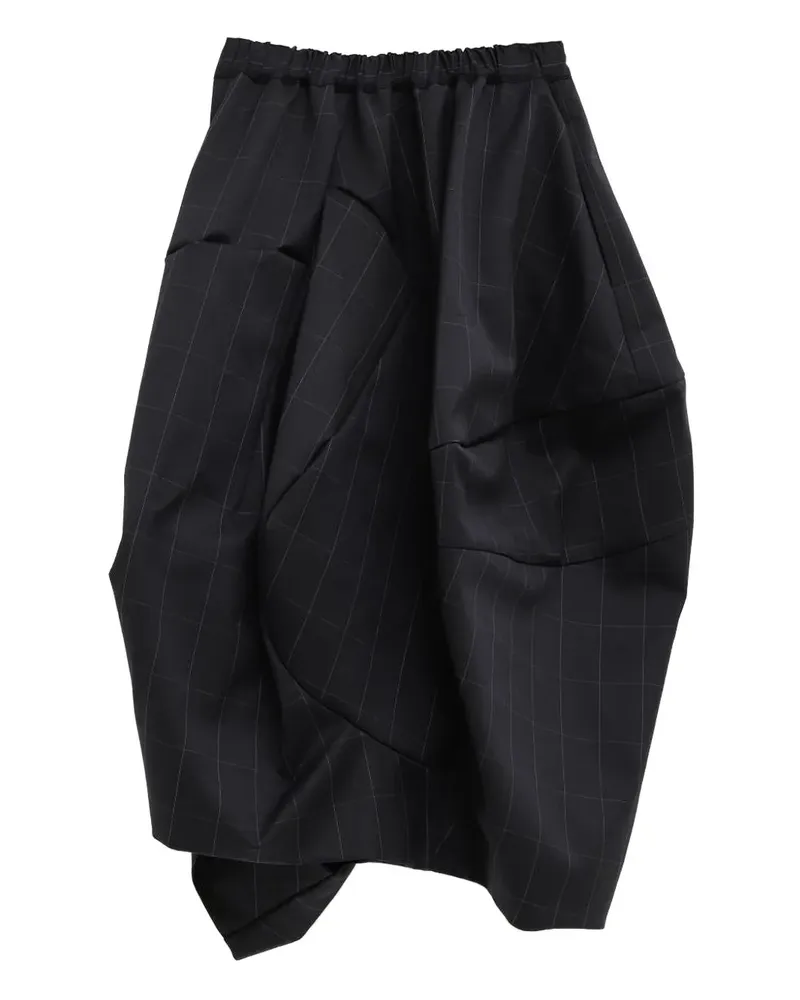 Comme des Garçons Klassischer Midirock - Schwarz Schwarz