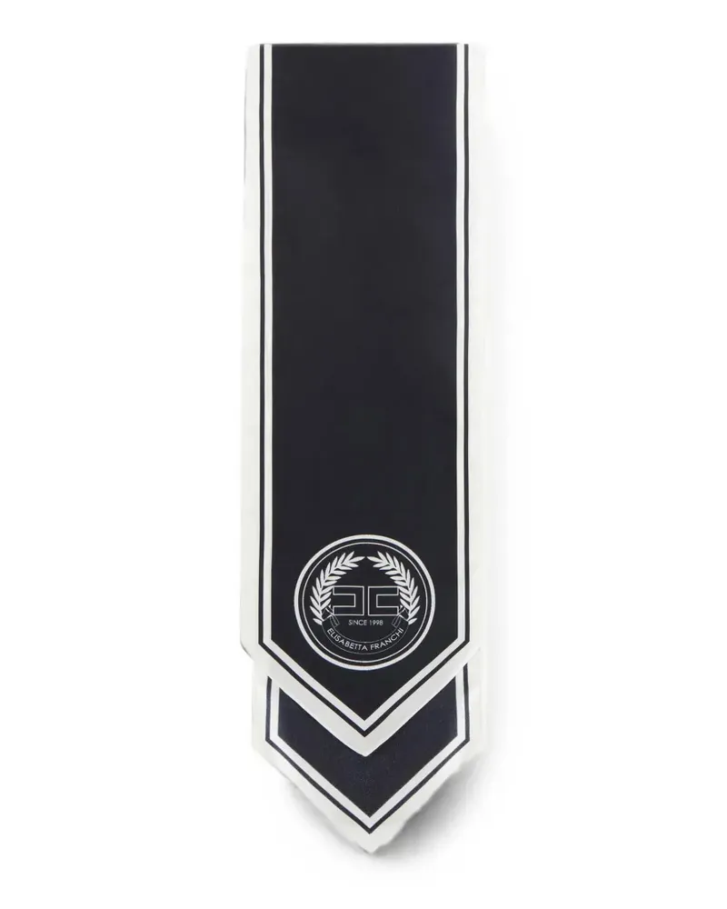 Elisabetta Franchi silk foulard scarf - Schwarz Schwarz