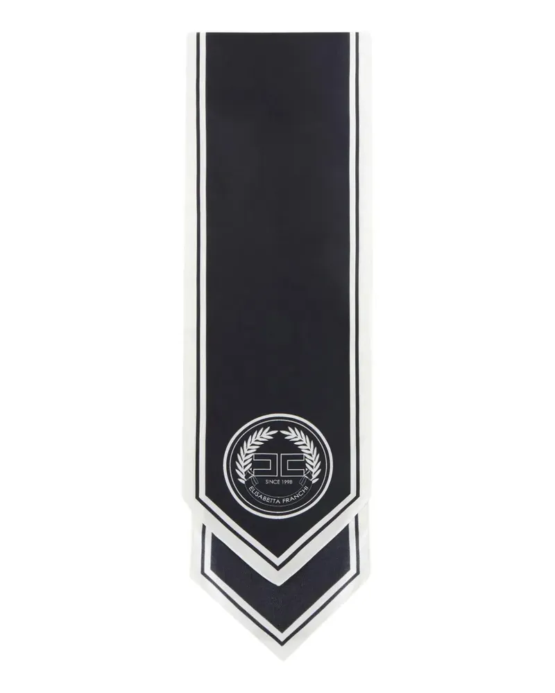 Elisabetta Franchi Schal aus Seide - Schwarz Schwarz