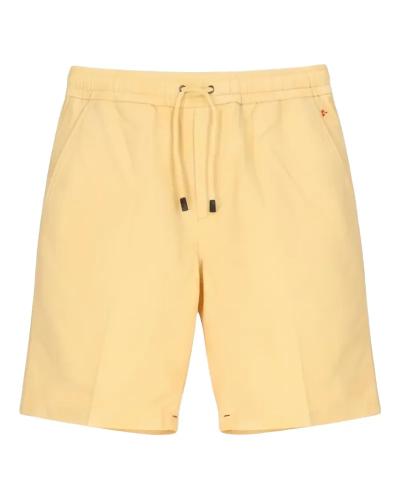 Isaia Shorts mit Kordelzug - Gelb Gelb