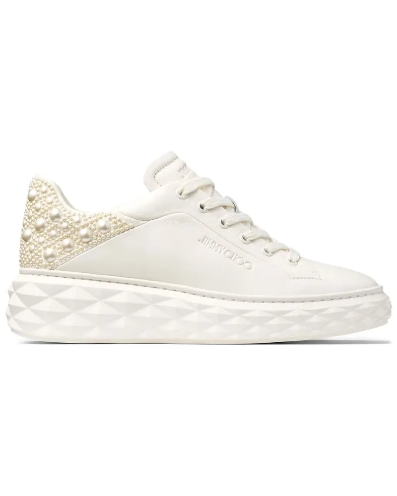 Jimmy Choo Diamond Maxi Sneakers mit Perlen - Nude Nude