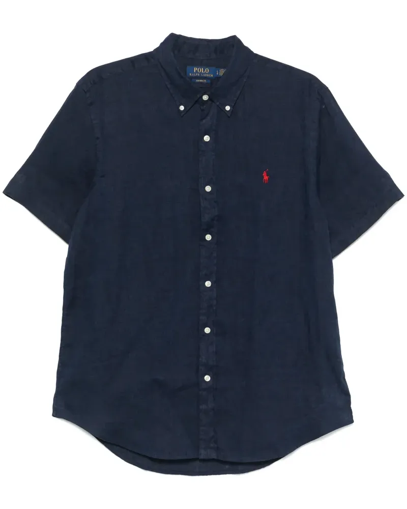 Ralph Lauren Hemd aus Leinen - Blau Blau
