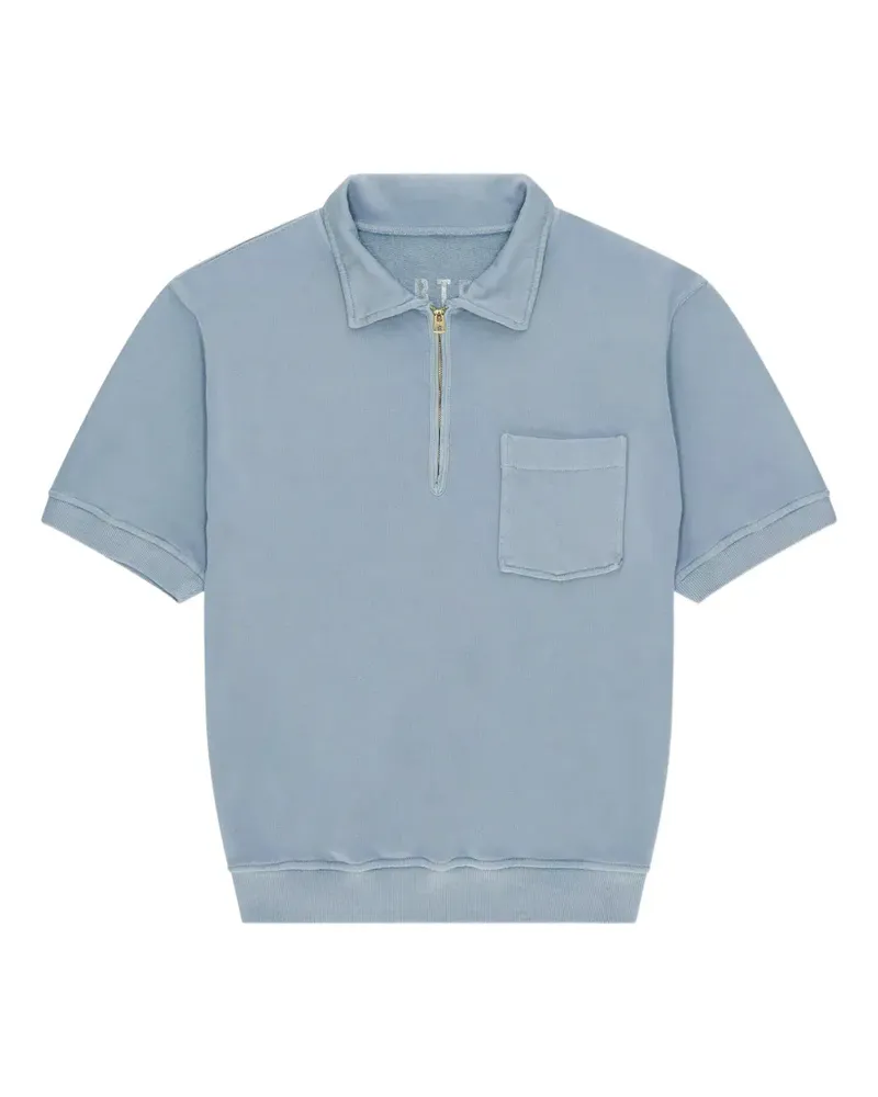 Fortela Yalepm zip chest-pocket polo shirt - Blau Blau