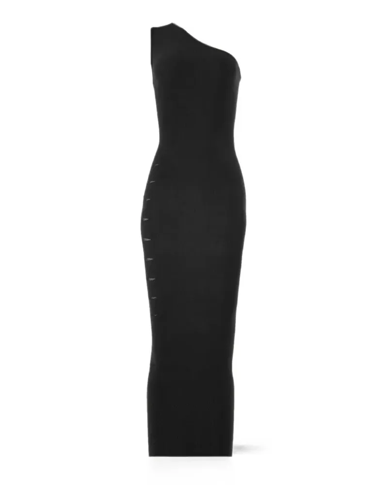 Wolford cutout one-shoulder midi dress - Schwarz Schwarz