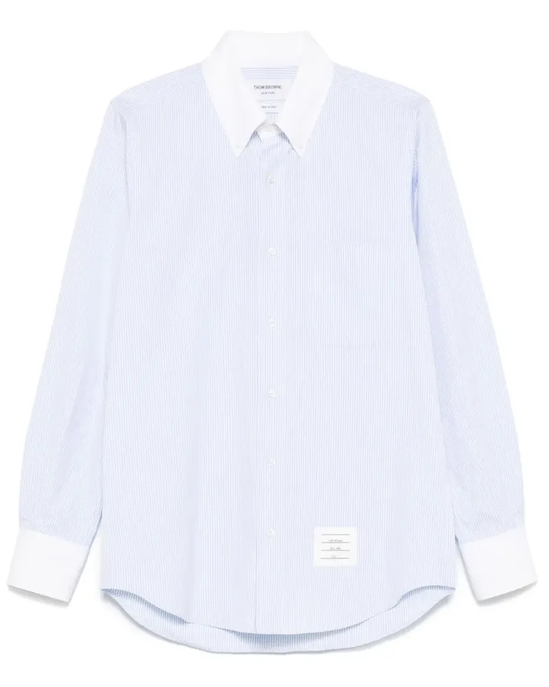 Thom Browne Gestreiftes Hemd - Blau Blau