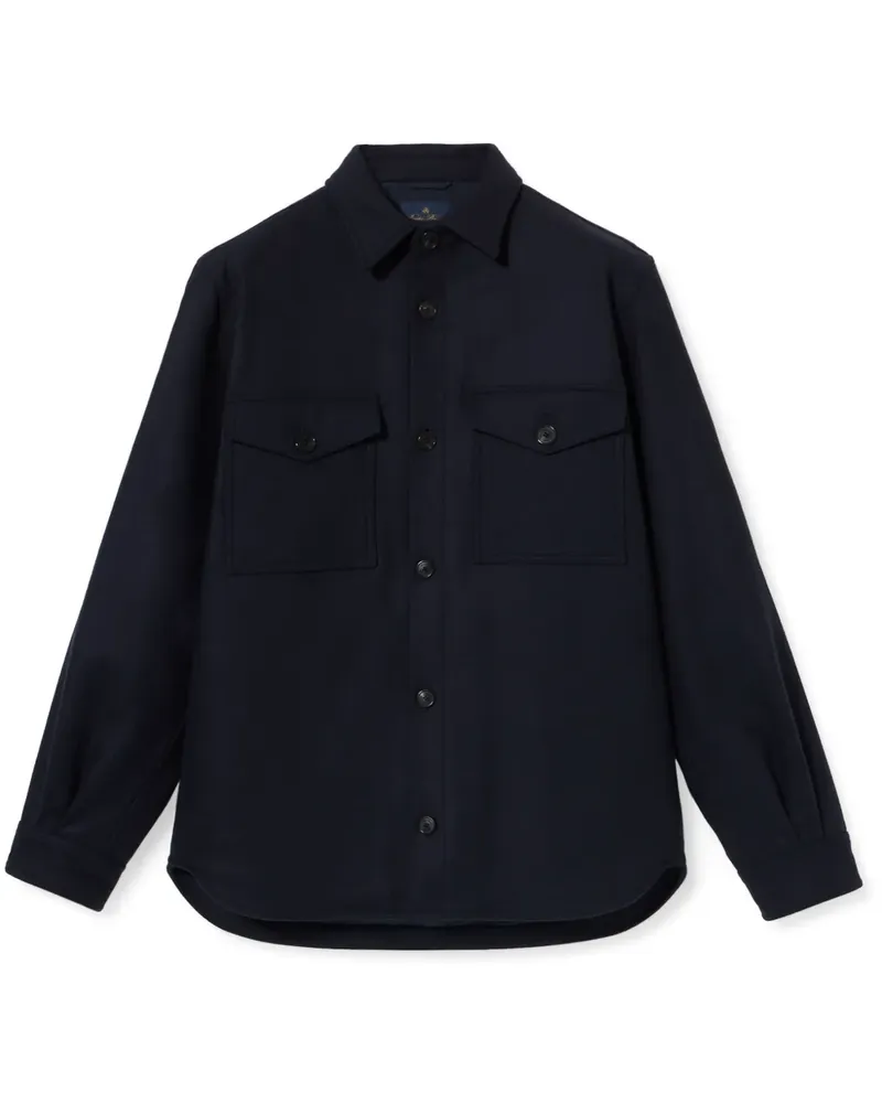 Brooks Brothers Hemdjacke mit flacher Tasche - Blau Blau