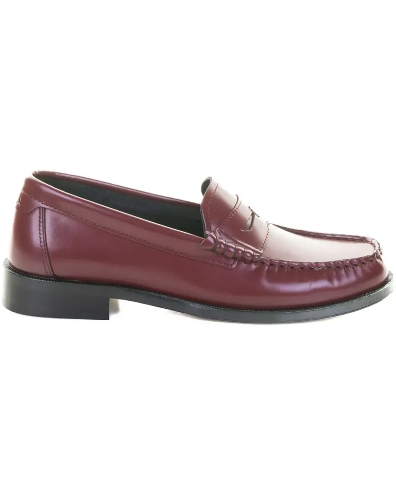 Furla penny-slot leather loafers - Rot Rot