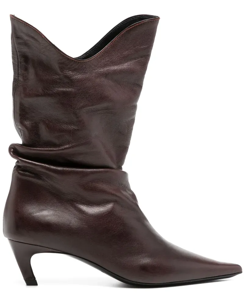 REJINA PYO Slouchy Stiefel 60mm - Braun Braun